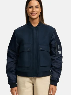 Navahoo Jacken & Westen<Damen Bomberjacke - Willstehaben 14 marine uni