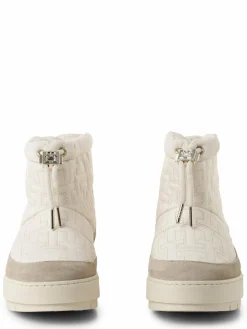 Tommy Hilfiger Boots & Stiefeletten<Damen Boots mit Leder-Anteil ecru beige uni