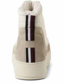 Tommy Hilfiger Boots & Stiefeletten<Damen Boots mit Leder-Anteil ecru beige uni