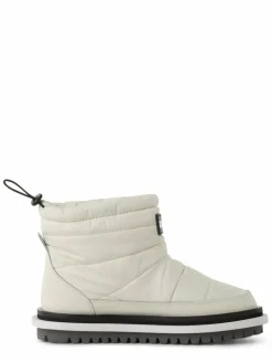 Tommy Jeans Boots & Stiefeletten<Damen Boots mit Leder-Anteil vanille uni
