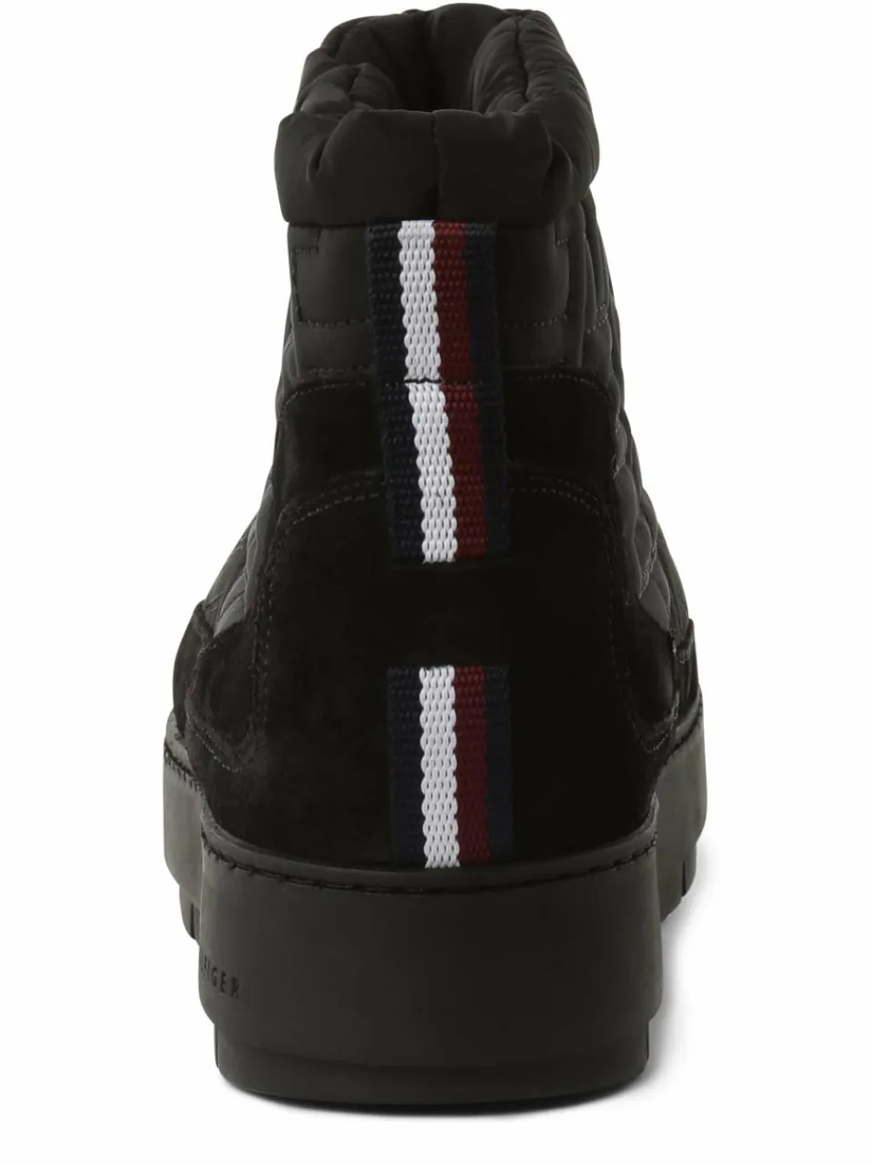 Tommy Hilfiger Boots & Stiefeletten<Damen Boots mit Leder-Anteil schwarz uni