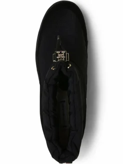 Tommy Hilfiger Boots & Stiefeletten<Damen Boots mit Leder-Anteil schwarz uni