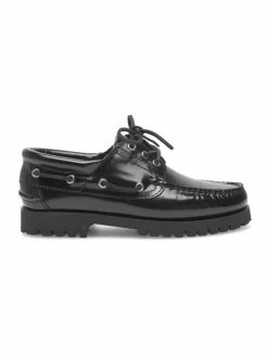 Henry Stevens Schnürschuhe<Damen Bootsschuh – Morgan W DS schwarz uni