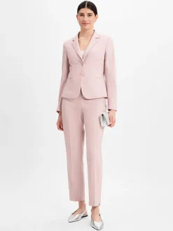 More & More Hosen<Damen Businesshose rosa strukturiert