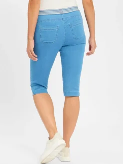 TONI Hosen<Damen Caprihose - Sue blau uni