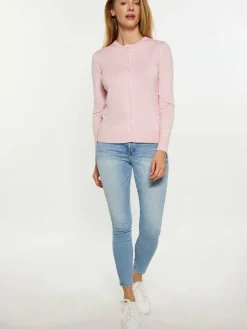 Usha Pullover & Strickjacken<Damen Cardigan rosa uni