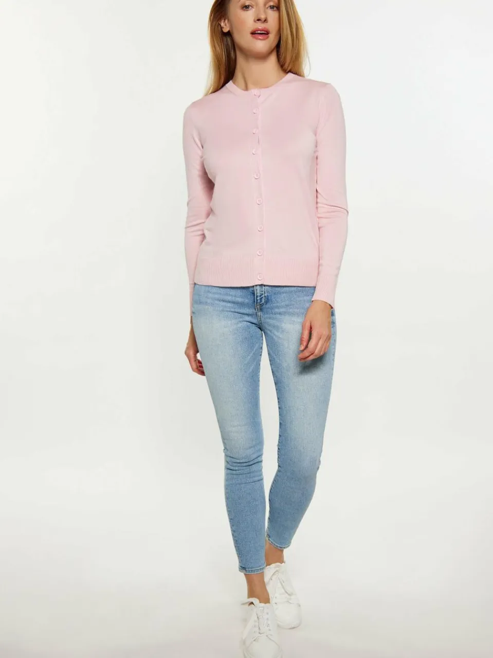 Usha Pullover & Strickjacken<Damen Cardigan rosa uni