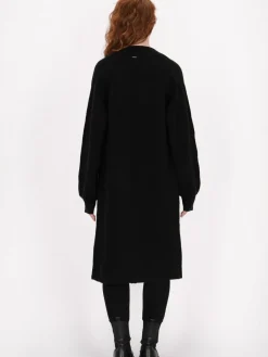 Dreimaster Pullover & Strickjacken<Damen Cardigan schwarz uni