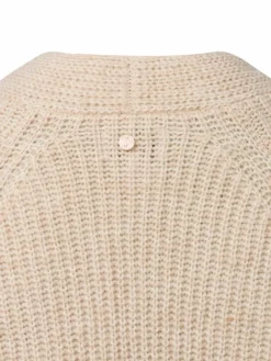 Nümph Pullover & Strickjacken<Damen Cardigan mit Alapka-Anteil - Nuzindi beige uni