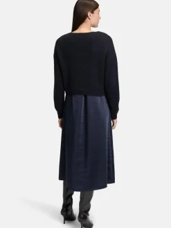 Vera Mont Kleider<Damen Casual-Kleid marine blau uni