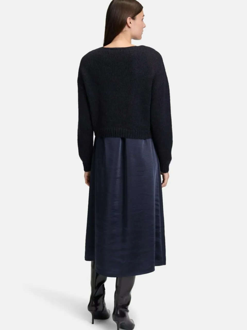 Vera Mont Kleider<Damen Casual-Kleid marine blau uni