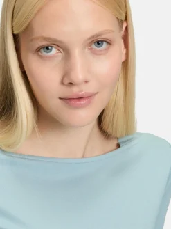 Betty & Co Shirts & Tops<Damen Casual-Shirt hellblau uni