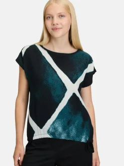 Betty & Co Blusen<Damen Casual-Shirt mehrfarbig gemustert