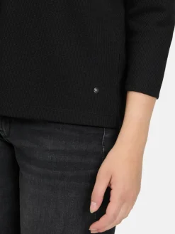 Betty & Co Shirts & Tops<Damen Casual-Shirt schwarz uni