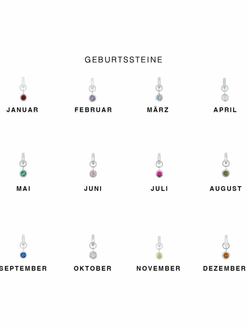 amor Schmuck<Damen Charm rot uni