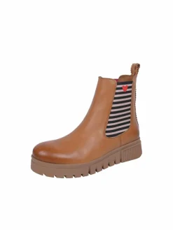 Crickit Boots & Stiefeletten<Damen Chelsea-Boots - NAELLE cognac bedruckt