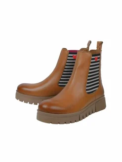 Crickit Boots & Stiefeletten<Damen Chelsea-Boots - NAELLE cognac bedruckt