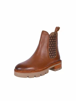 Crickit Boots & Stiefeletten<Damen Chelsea-Boots - NICKI cognac bedruckt