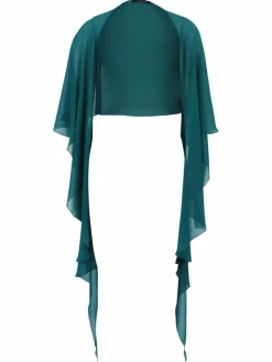 Vera Mont Pullover & Strickjacken<Damen Chiffonstola smaragd uni