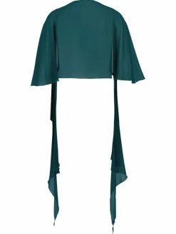 Vera Mont Pullover & Strickjacken<Damen Chiffonstola smaragd uni