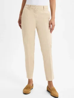 Cambio Hosen<Damen Chino beige uni