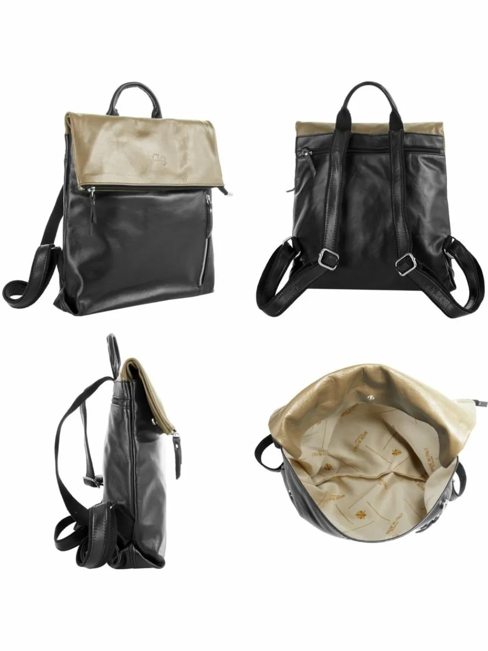 Cluty Taschen & Rucksäcke<Damen Cityrucksack beige uni