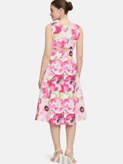 Vera Mont Kleider<Damen Cocktailkleid mehrfarbig gemustert