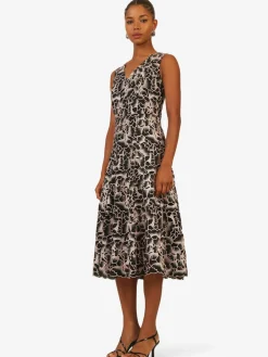 Kraimod Kleider<Damen Cocktailkleid pink gemustert