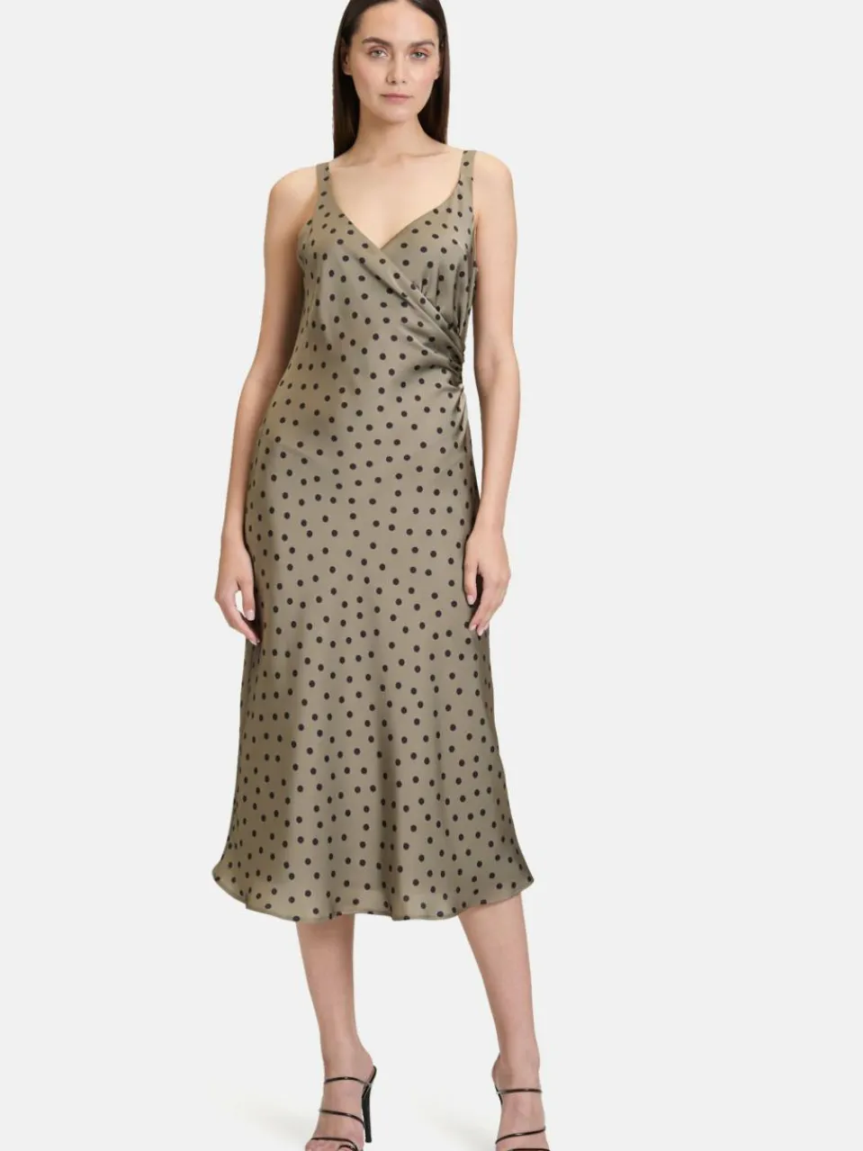 Vera Mont Kleider<Damen Cocktailkleid mehrfarbig gepunktet