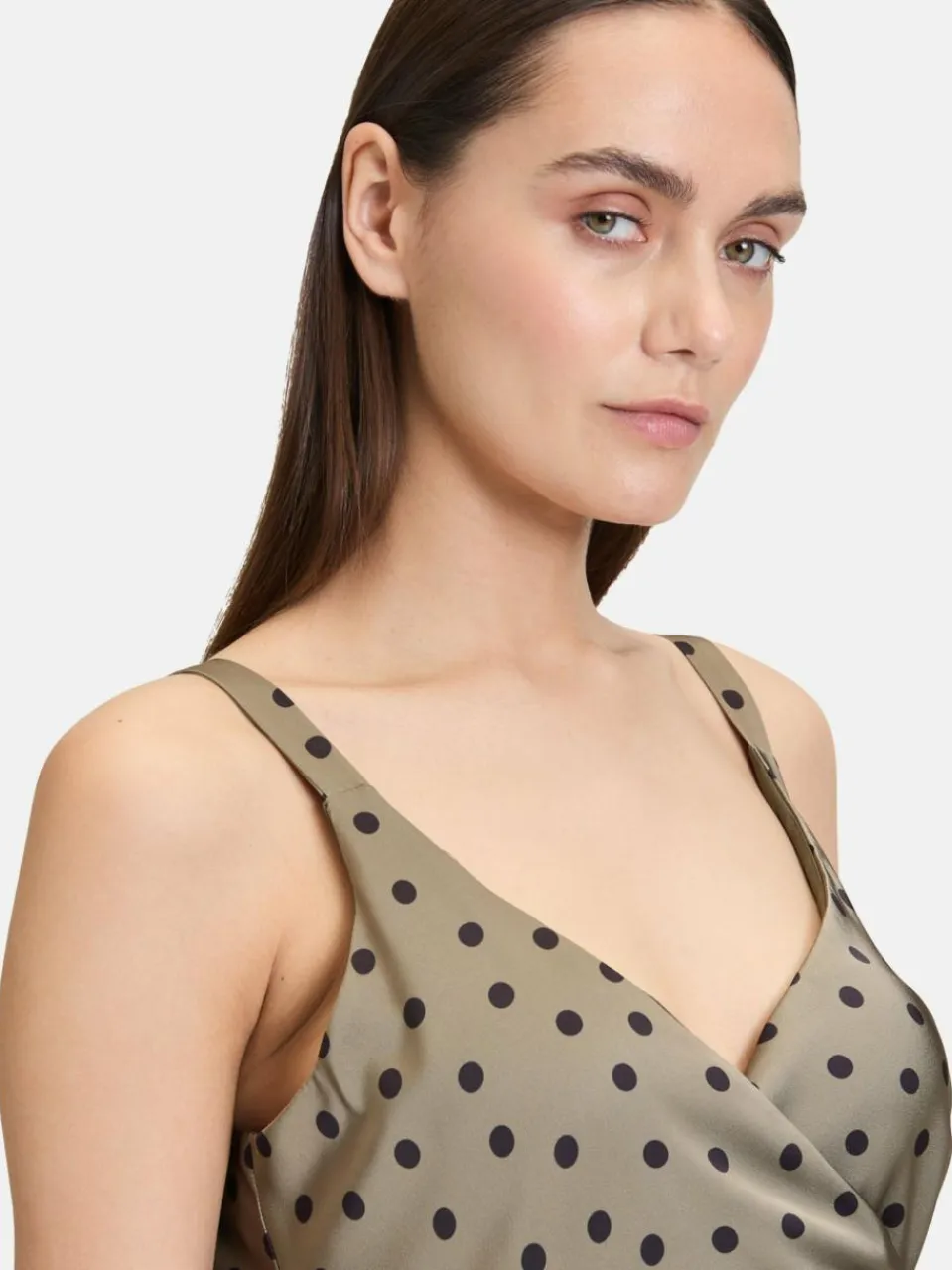 Vera Mont Kleider<Damen Cocktailkleid mehrfarbig gepunktet