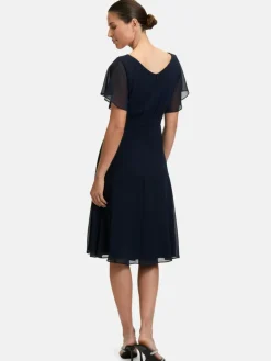 Vera Mont Kleider<Damen Cocktailkleid marine blau uni