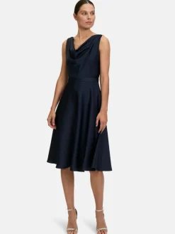 Vera Mont Kleider<Damen Cocktailkleid marine uni