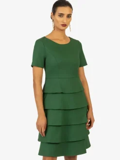 Kraimod Kleider<Damen Cocktailkleid grün uni