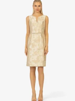 Kraimod Kleider<Damen Cocktailkleid gold gemustert