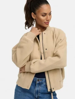 Marikoo Jacken & Westen<Damen Collegejacke - Zunaa 16 beige uni