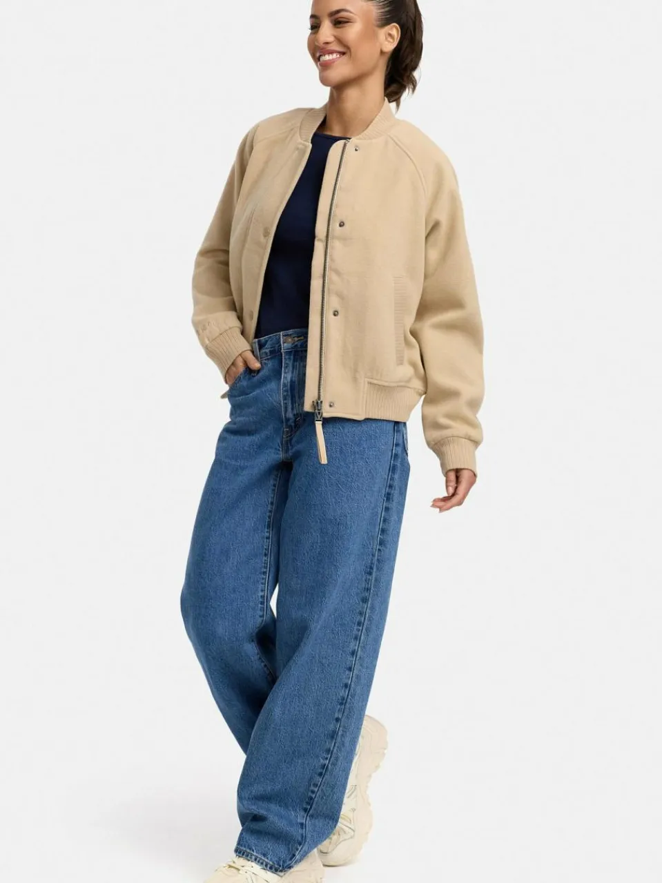 Marikoo Jacken & Westen<Damen Collegejacke - Zunaa 16 beige uni