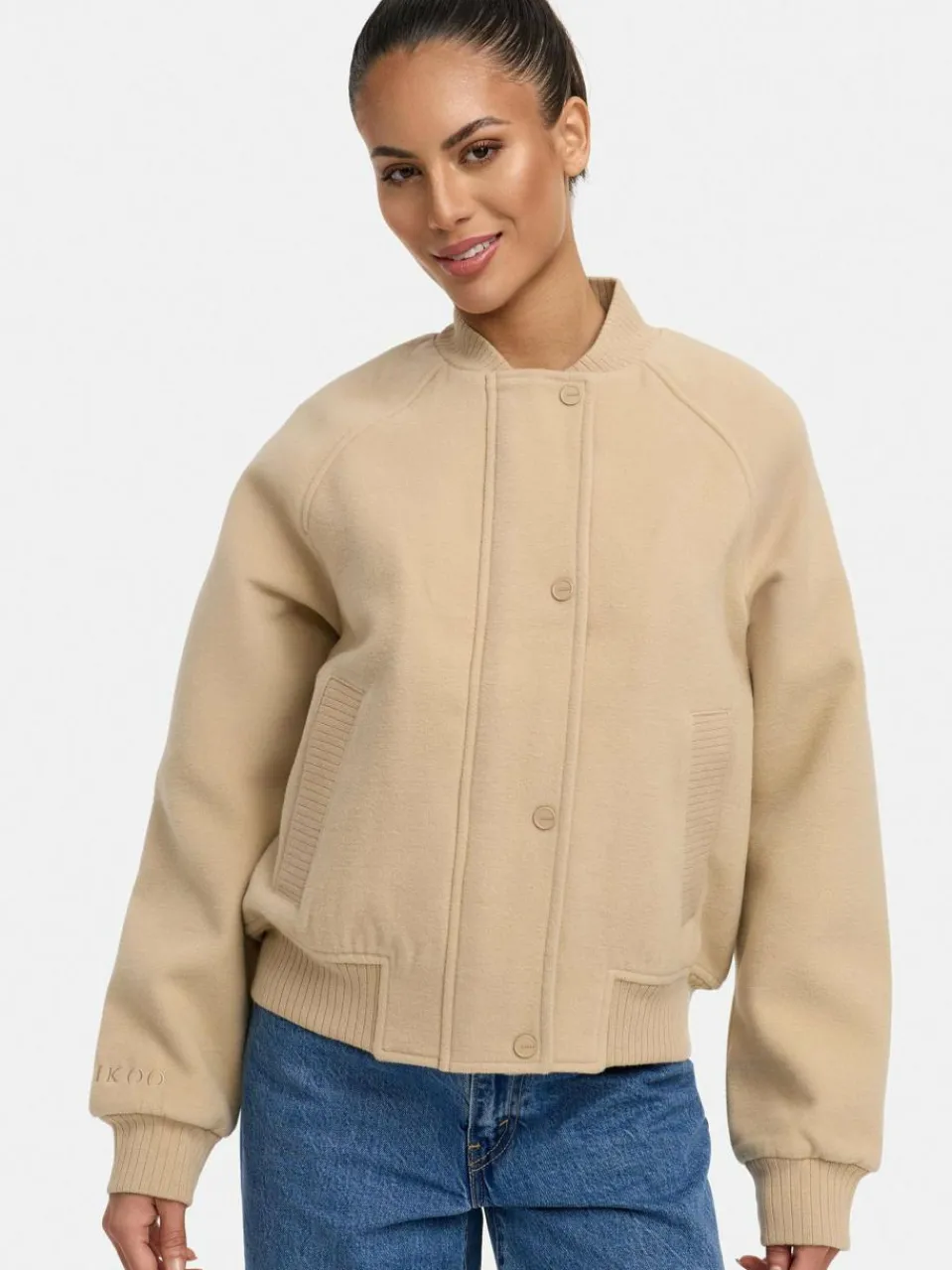 Marikoo Jacken & Westen<Damen Collegejacke - Zunaa 16 beige uni