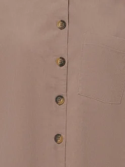 Marie Lund Blusen<Damen Cordbluse taupe uni