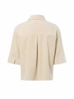 Opus Blusen<Damen Cord-Hemdbluse - Faisa beige uni