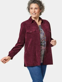 Damen Goldner Blusen>Damen Cordjacke - moderne Hemdjacke in trageangenehmer Qualität