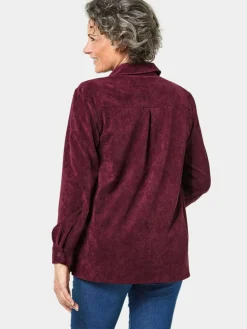 Damen Goldner Blusen>Damen Cordjacke - moderne Hemdjacke in trageangenehmer Qualität