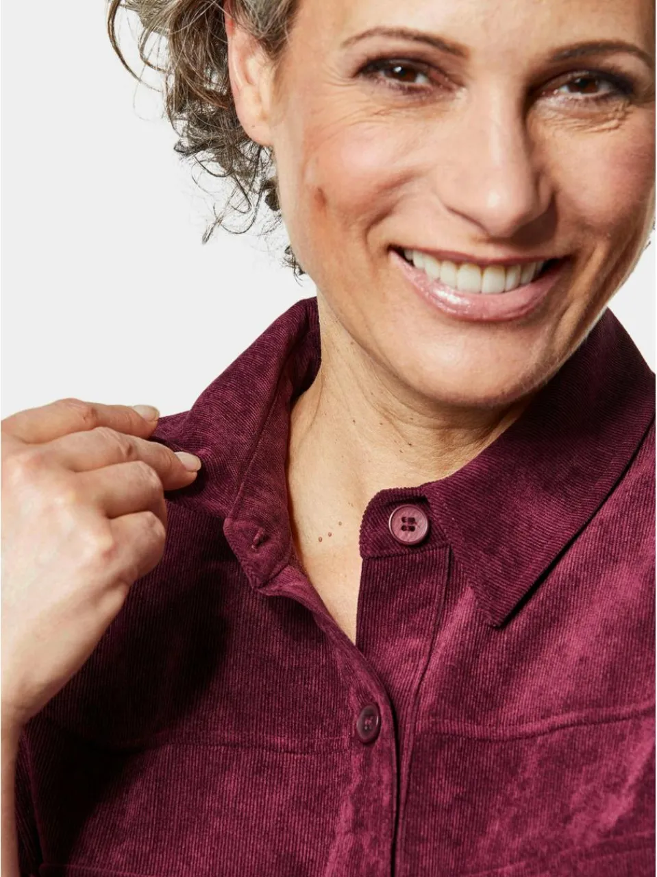 Damen Goldner Blusen>Damen Cordjacke - moderne Hemdjacke in trageangenehmer Qualität