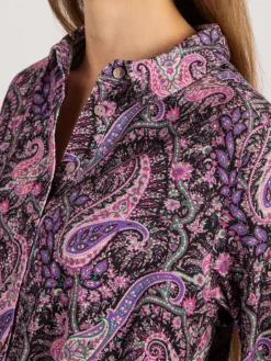 Vicci Germany Kleider<Damen Cordkleid lila gemustert