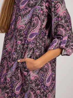 Vicci Germany Kleider<Damen Cordkleid lila gemustert