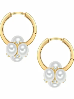 Yokoamii Schmuck<Damen Creolen gold uni