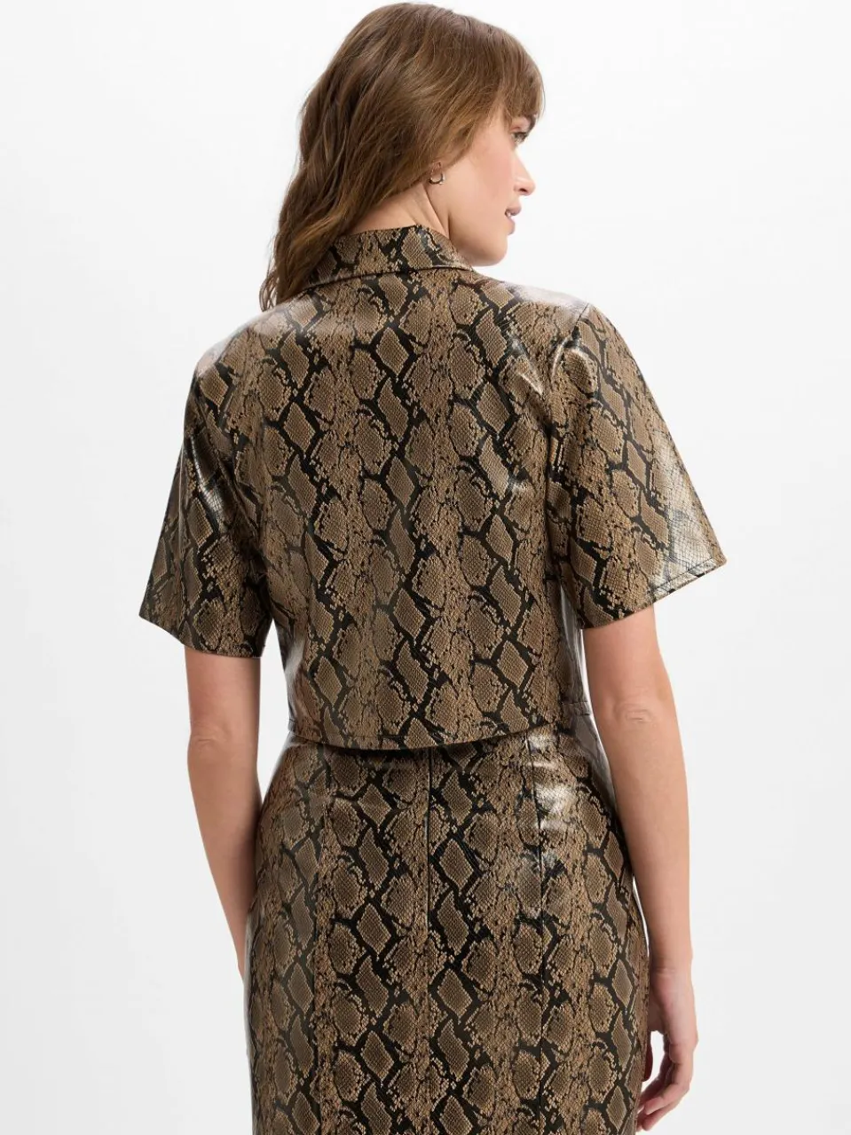 Damen HUGO Blusen>Damen Cropped-Bluse - Ceni-1