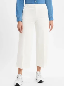 comma casual identity Hosen<Damen Culotte - Alva ecru uni