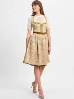 Krüger Dirndl Kleider<Damen Dirndl gold uni