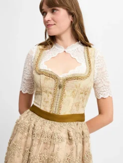 Krüger Dirndl Kleider<Damen Dirndl gold uni
