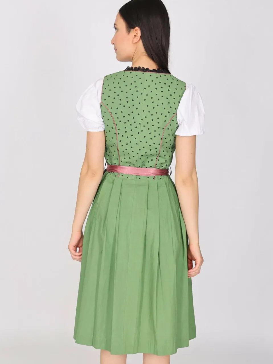 JCC Kleider<Damen Dirndl oliv gemustert